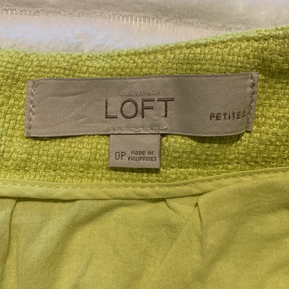 LOFT PETITE MINI SKIRT yellow/greenish - Picture 4 of 9